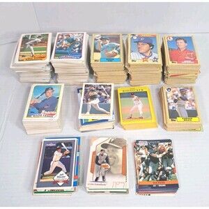 Lot MLB Baseball Cards 1987–2020 Topps Fleer Donruss Score Upper Deck Mix 1000 +